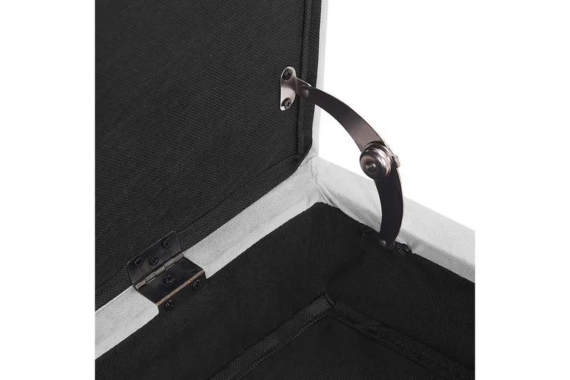 Schäslong Beliani Pessac Beige, svart, Högervänd Light grey Right-faced - Møbler - Sofaer - Modulsofaer - Øvrige moduler til modulsofa