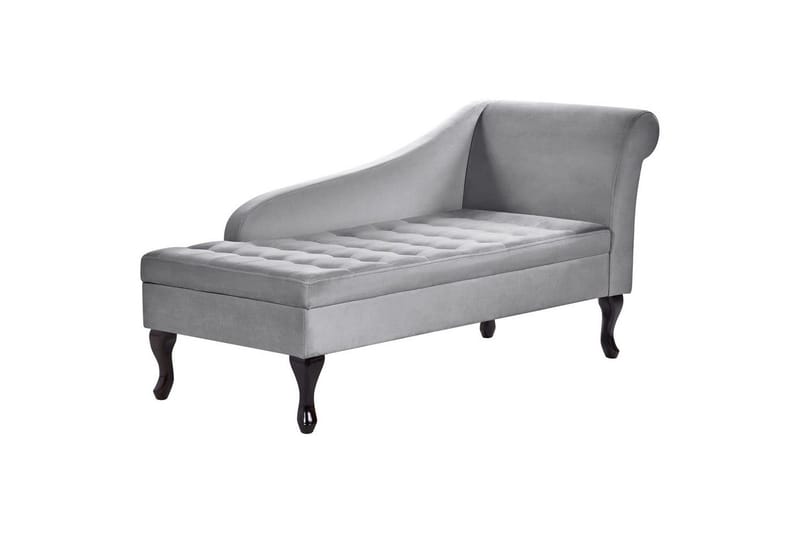 Schäslong Beliani Pessac Beige, svart, Högervänd Light grey||Black Right-faced - Møbler - Sofaer - Modulsofaer - Øvrige moduler til modulsofa