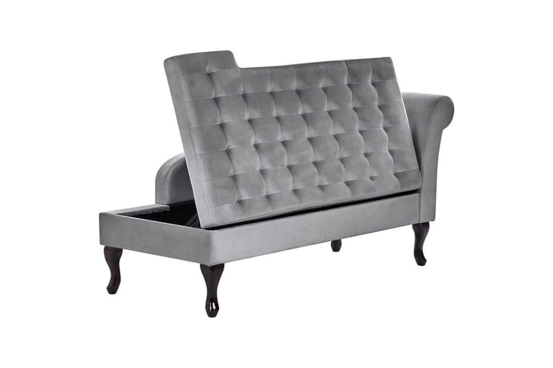 Schäslong Beliani Pessac Beige, svart, Högervänd Light grey||Black Right-faced - Møbler - Sofaer - Modulsofaer - Øvrige moduler til modulsofa