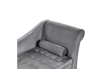 Schäslong Beliani Pessac Beige, svart, Högervänd Light grey||Black Right-faced - Møbler - Sofaer - Modulsofaer - Øvrige moduler til modulsofa