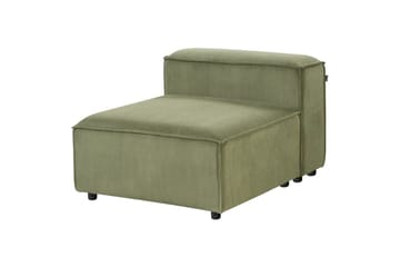 Sittsektion Beliani Ardal Beige, svart, Polyester Green - Grønn - Møbler - Sofaer - Modulsofaer - Midtmodul