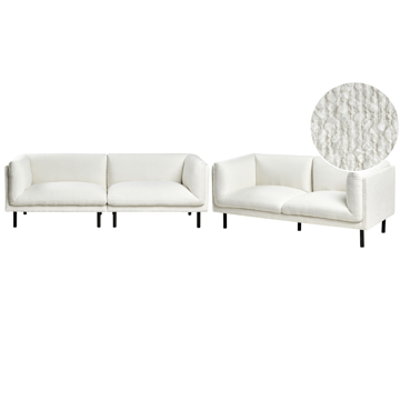 Sofagruppe Vorgod Bouclé - Off-White - Møbler - Sofaer - Sofagrupper