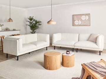 Sofagruppe Vorgod Bouclé - Off-White - Møbler - Sofaer - Sofagrupper