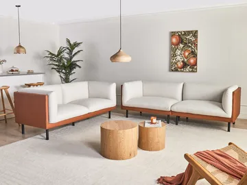Sofagruppe Vorgod Stoff - Off-White - Møbler - Sofaer - Sofagrupper