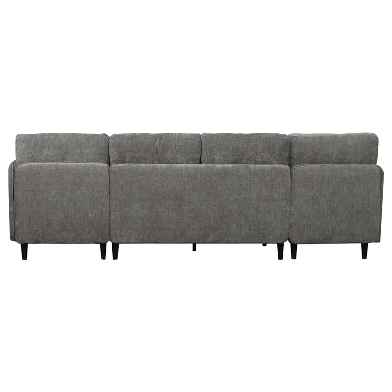 U-formet sofa Loft24 Lindhus Grå Chenille - Grå - Møbler - Sofaer - Modulsofaer - Komplett modulsofa