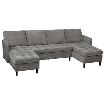 U-formet sofa Loft24 Lindhus Grå Chenille - Grå - Møbler - Sofaer - Modulsofaer - Komplett modulsofa
