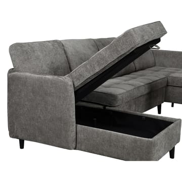 U-formet sofa Loft24 Lindhus Grå Chenille - Grå - Møbler - Sofaer - Modulsofaer - Komplett modulsofa