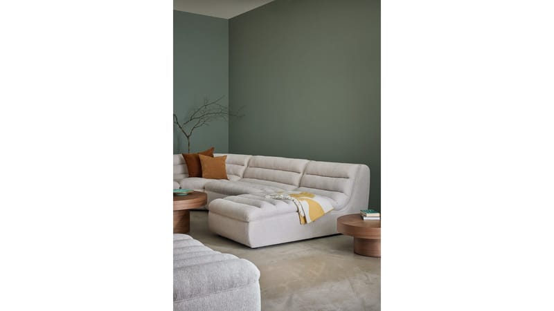 Valdoro sjeselong i stoff 168 cm - Beige - Møbler - Sofaer - Modulsofaer - Øvrige moduler til modulsofa