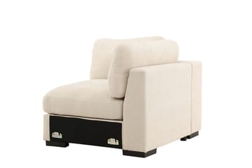 Venstremodul Salerno i stoff - Beige - Møbler - Sofaer - Modulsofaer - Hjørnemodul