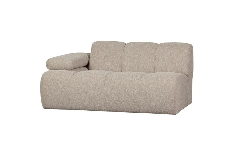 Mojo Boblete Sofa 164 cm i Stoff, Beige
