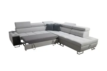 Morenia Sovesofa m. Sjeselong L-formet - Møbler - Sofaer - Fløyelssofaer