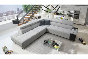 Morenia Sovesofa m. Sjeselong L-formet - Møbler - Sofaer - Fløyelssofaer