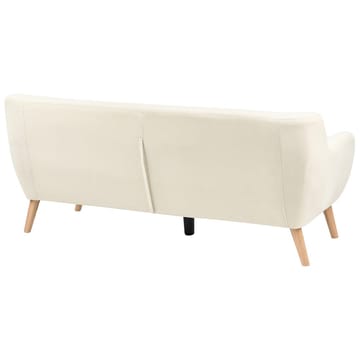 Motala 3-seter Tuftet Sofa i Stoff med Treben - Offwhite - Møbler - Sofaer - Chesterfield sofaer