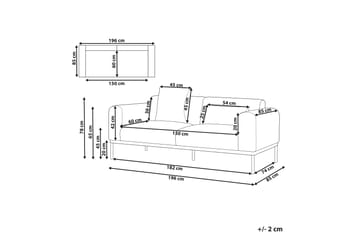 Naklund Sofa 2-seter - Beige/Svart - Møbler - Sofaer - 2 seter sofa