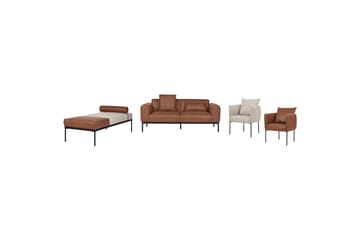 Naklund Sofa 2-seter - Brun/Svart - Møbler - Sofaer - 2 seter sofa
