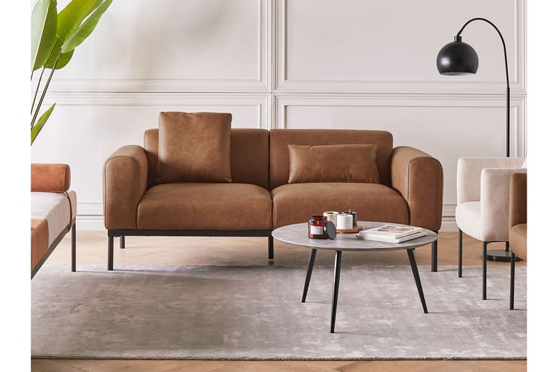 Naklund Sofa 2-seter - Brun/Svart - Møbler - Sofaer - 2 seter sofa