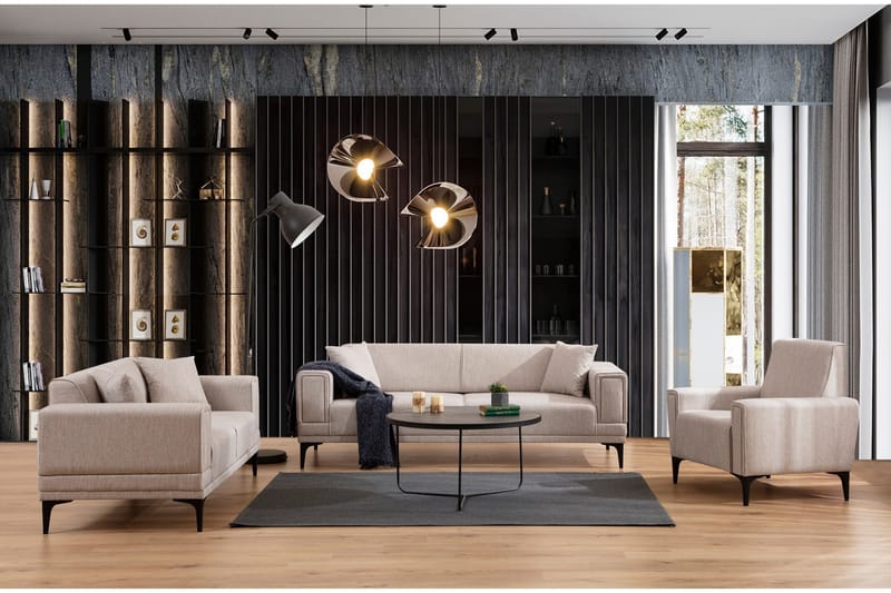 Naoko 3-seter Sofa - Lysebrun - Møbler - Sofaer - 2 seter sofa