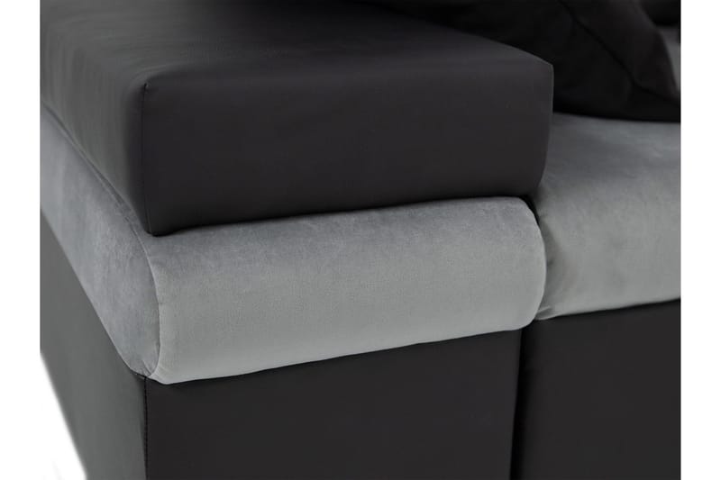 Naoma Sofa med Sjeselong 3-seter - Brun - Møbler - Sofaer - Fløyelssofaer
