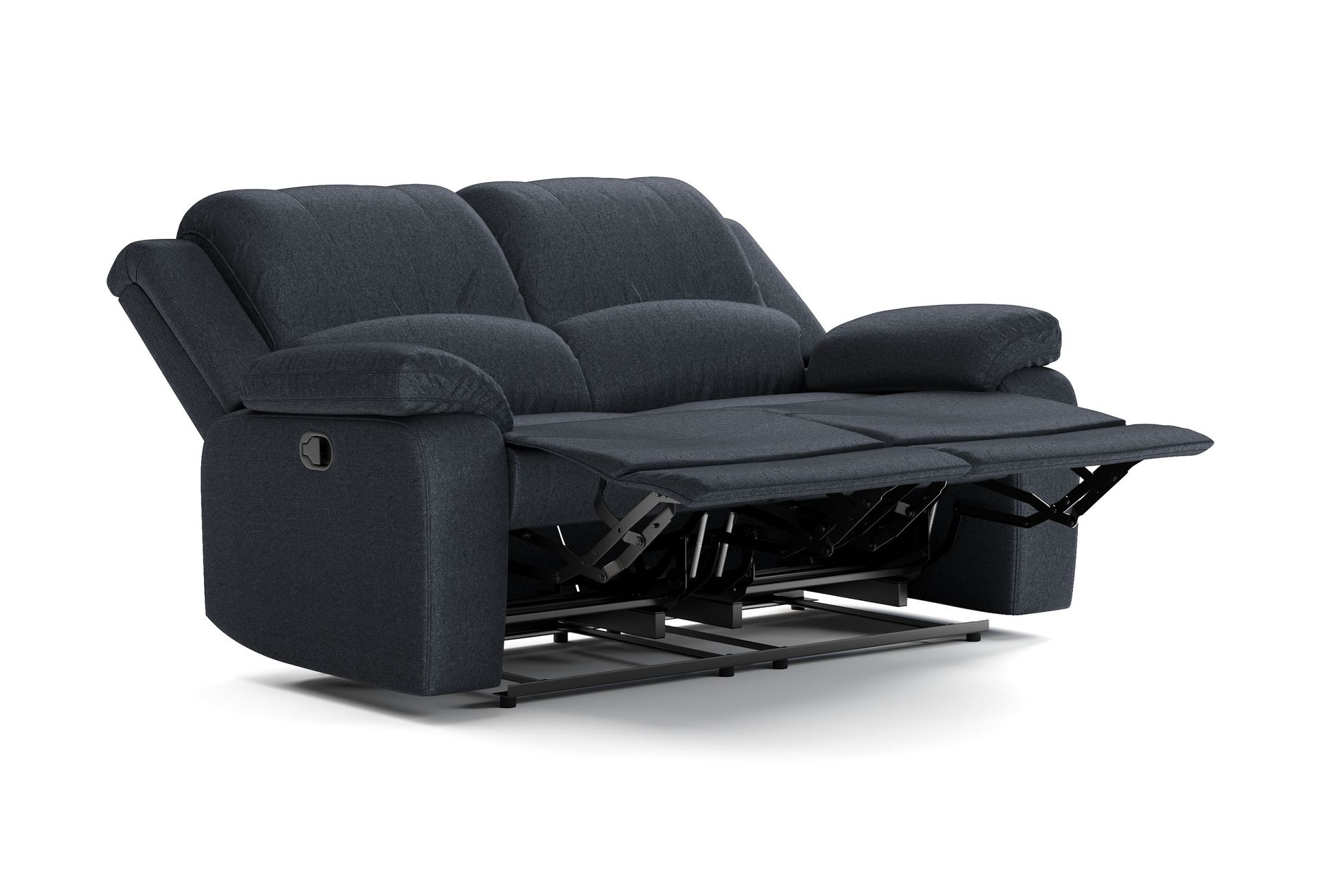 Navarro Recliner Sofagruppe 3+2 - Fällbar sofa lenestol - Kinosofa i Stoff - Svart - Møbler - Sofaer - Sofagrupper