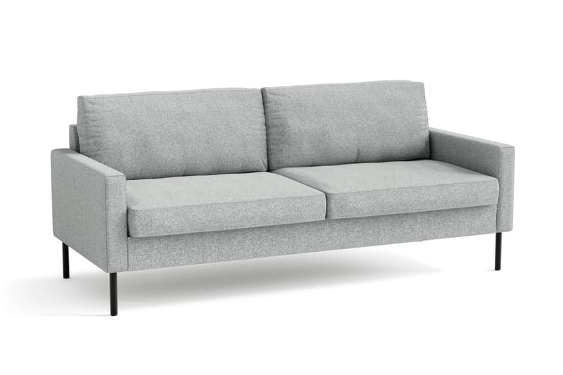 Nevada 3-seters Stoffsofa - Grå - Møbler - Sofaer - 3 seter sofa