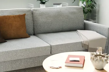 Nevada 3-seters Stoffsofa - Grå - Møbler - Sofaer - 3 seter sofa