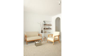 Neyros Sofa 2-sits - Hvit - Møbler - Sofaer - Fløyelssofaer