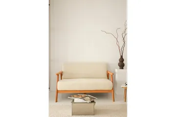 Neyros Sofa 2-sits - Hvit - Møbler - Sofaer - Fløyelssofaer