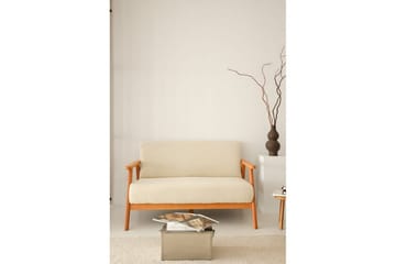 Neyros Sofa 2-sits - Hvit - Møbler - Sofaer - Fløyelssofaer