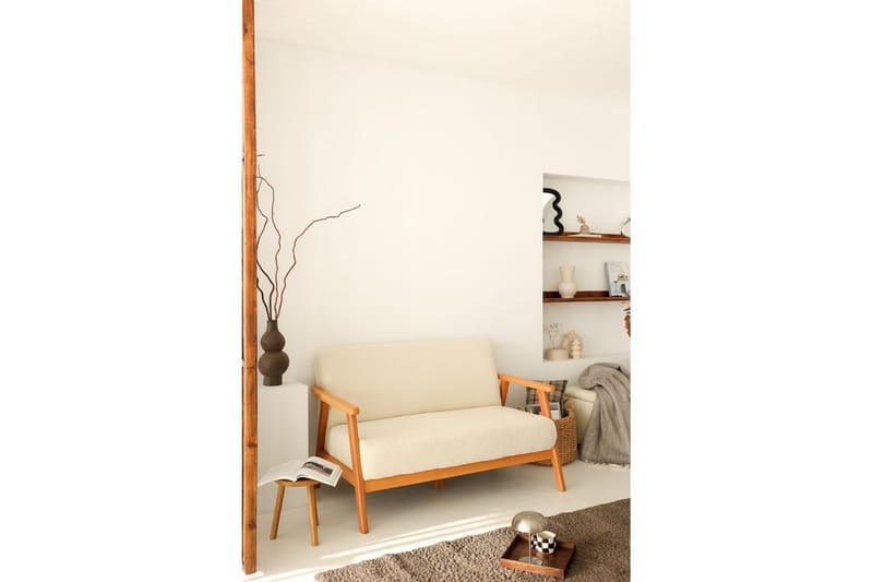 Neyros Sofa 2-sits, Hvit