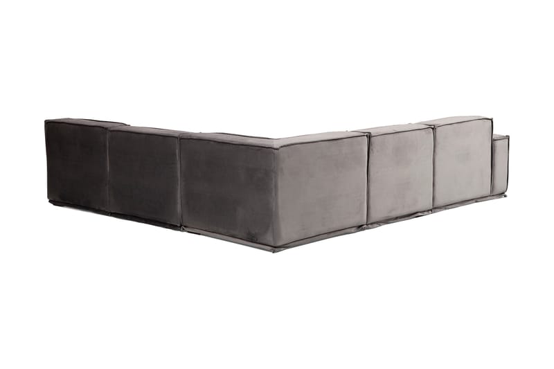 Nightcap Sofa m. Divan 6-seters - Grå - Møbler - Sofaer - Fløyelssofaer