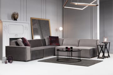 Nightcap Sofa m. Divan 6-seters - Grå - Møbler - Sofaer - Fløyelssofaer