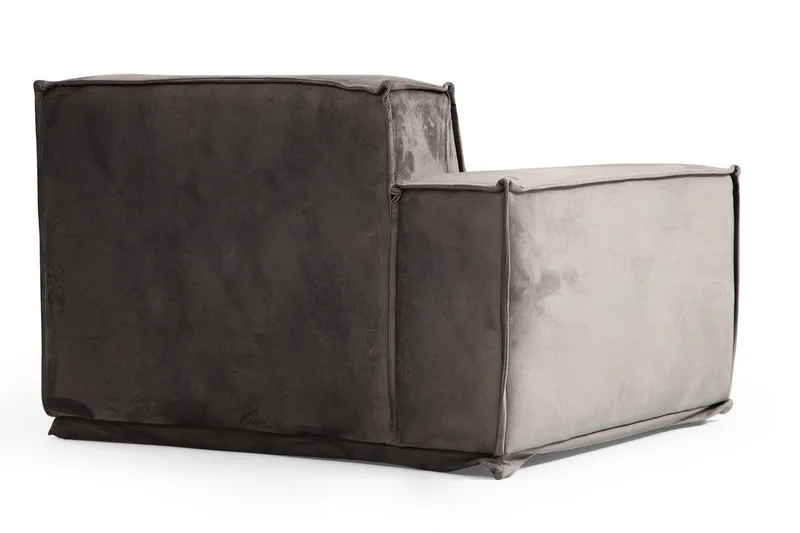 Nightcap Sofa m. Divan 6-seters - Grå - Møbler - Sofaer - Fløyelssofaer