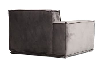 Nightcap Sofa m. Divan 6-seters - Grå - Møbler - Sofaer - Fløyelssofaer
