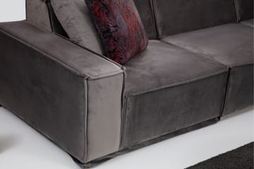 Nightcap Sofa m. Divan 6-seters - Grå - Møbler - Sofaer - Fløyelssofaer