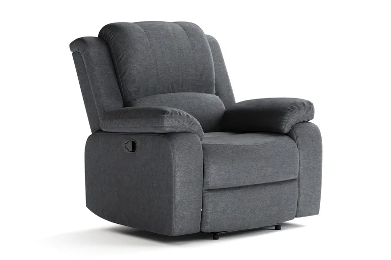 Norbo Recliner Sofagruppe 3+1 - Fällbar sofa lenestol - Kinosofa i Stoff - Mørkegrå - Møbler - Sofaer - Sofagrupper