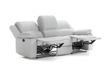 Norbo Reclinersofa - Fällbar sofa 3-seter - Kinosofa i stoff - Lysegrå - Møbler - Sofaer - Reclinersofaer