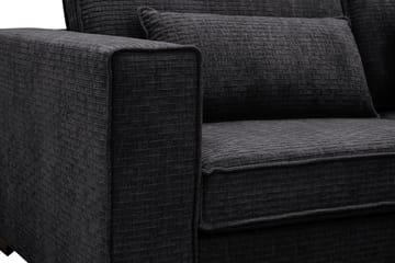 Nova 4-seters Høyrevendt L-formet Sjeselongsofa i Manchester - Grå - Møbler - Sofaer - Sofaer med sjeselong - 4 seters sofa med divan