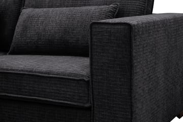 Nova 4-seters Venstrevendt L-formet Sjeselongsofa i Manchester - Grå - Møbler - Sofaer - Sofaer med sjeselong - 4 seters sofa med divan