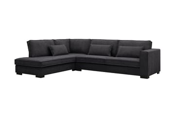 Nova 4-seters Venstrevendt L-formet Sjeselongsofa i Manchester - Grå - Møbler - Sofaer - Sofaer med sjeselong - 4 seters sofa med divan