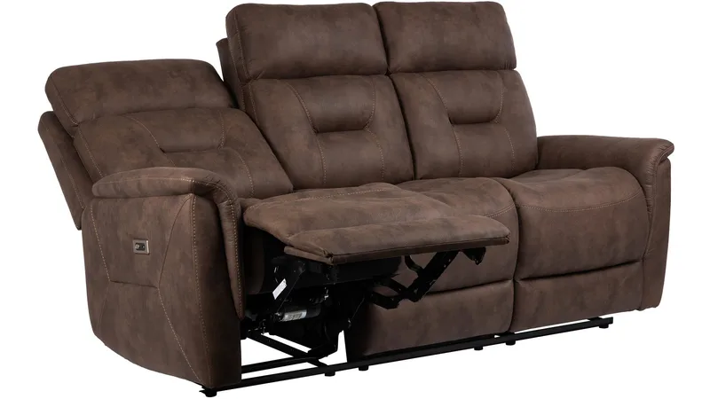 Novira 3-seters reclinersofa elektrisk - Brun - Møbler - Sofaer - Reclinersofaer
