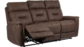 Novira 3-seters reclinersofa elektrisk - Brun - Møbler - Sofaer - Reclinersofaer