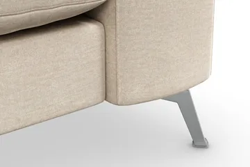 Ocean Lyx 2-seter Sofa med Nakkeruller 223 cm i Stoff - Beige - Møbler - Sofaer - Fløyelssofaer
