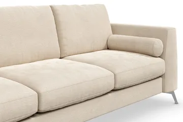 Ocean Lyx 3-seters Fløyelssofa - Beige - Møbler - Sofaer - Fløyelssofaer