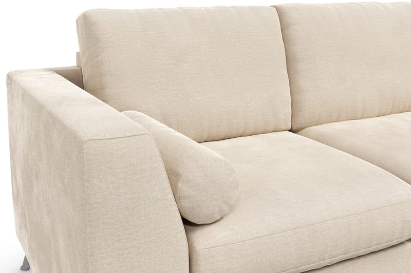Ocean Lyx 3-seters Fløyelssofa - Beige - Møbler - Sofaer - Fløyelssofaer