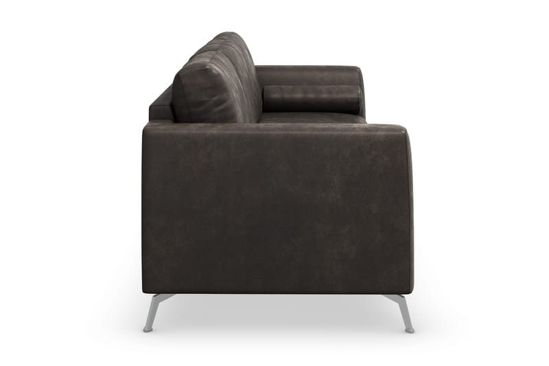 Ocean Lyx 3-seters Sofa i Kunstlær - Mørk grå - Møbler - Sofaer - Skinnsofaer