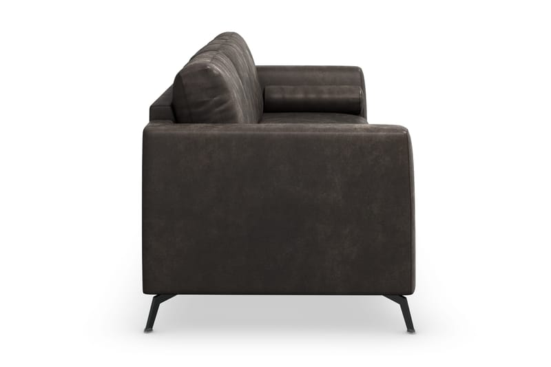 Ocean Lyx 3-seters Sofa i Kunstlær - Mørk grå - Møbler - Sofaer - Skinnsofaer