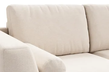 Ocean Lyx 4-seter Chenillesofa med Nakkeruller - Beige - Møbler - Sofaer - 4 seter sofa