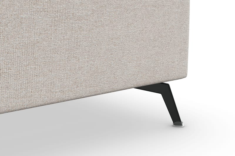 Ocean Lyx 5-seters Vendbar L-formet Hjørnesofa i Stoff - Beige - Møbler - Sofaer - Hjørnesofaer