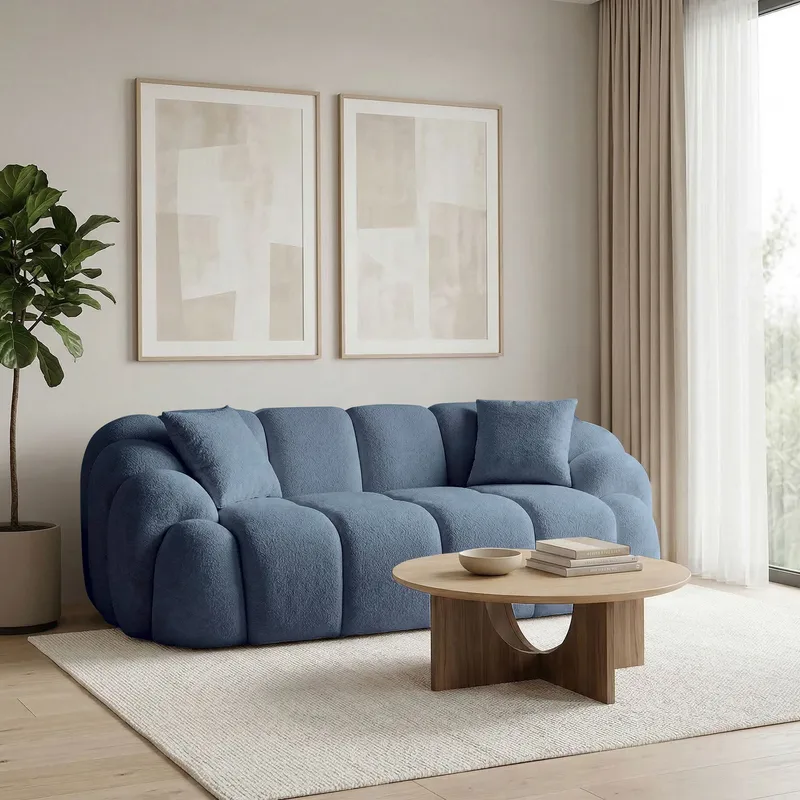 Octavio 2-seters sofa 199x70x80 cm - Marineblå - Møbler - Sofaer - 2 seter sofa