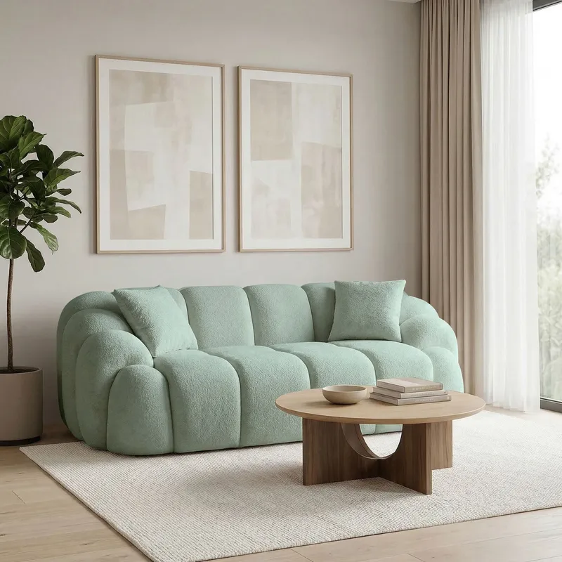 Octavio 2-seters sofa 199x70x80 cm - Turkis - Møbler - Sofaer - 2 seter sofa